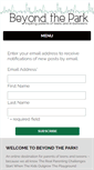 Mobile Screenshot of beyondthepark.com